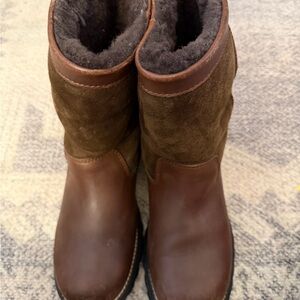 UGG Dark Brown Shearling Boots